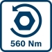 Losbrechmoment 560 Nm