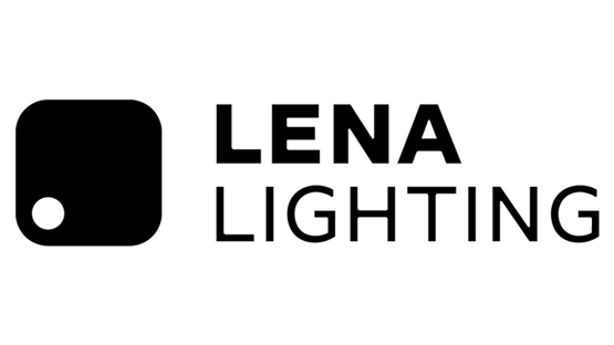 LENA LIGHTING Logo in Schwarz auf hellem Hintergrund.
